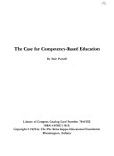 The case for competency-based education /