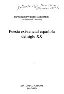 Poesía existencial española del siglo XX /