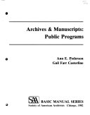 Archives & manuscripts, public programs /