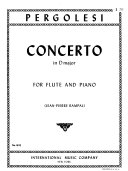 Concerto in D major for flute and piano /