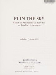 Pi in the sky : hands-on mathematical activities for teaching astronomy /
