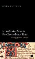 An introduction to the Canterbury tales : reading, fiction, context /