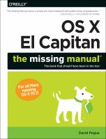 OS X El Capitan : the missing manual /