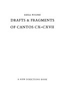 Drafts & fragments of Cantos CX-CXVII