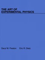 The art of experimental physics /