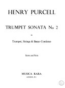 Trumpet sonata no. 2, for trumpet, strings & basso continuo.