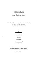 Quintilian on education.