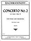 Concerto no. 2, in C minor, opus 18 : for piano and orchestra /