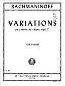 Variations on a theme by Chopin : op. 22.
