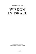 Wisdom in Israel.