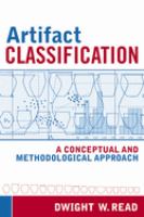 Artifact classification : a conceptual and methodological approach /