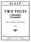 Two pieces for clarinet and piano /