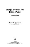 Energy, politics, and public policy /