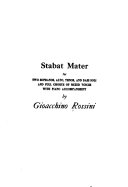 Stabat Mater : for two sopranos, alto, tenor, and bass soli and full chorus of mixed voices with piano accompaniment /