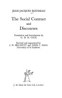 The social contract; and, Discourses;