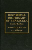 Historical dictionary of Venezuela /