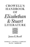 Crowell's handbook of Elizabethan and Stuart literature,