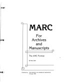 MARC for archives and manuscripts : the AMC format /