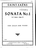 Sonata no. 1 in C minor, opus 32, for cello and piano /
