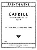 Caprice on Danish and Russian airs, opus 79. : for flute, oboe, clarinet and piano.