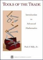 Tools of the trade : introduction to advanced mathematics /