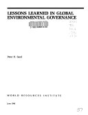 Lessons learned in global environmental governance /