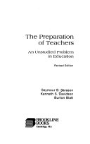 The preparation of teachers : an unstudied problem in education /