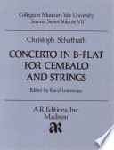 Concerto in B-flat for cembalo and strings /