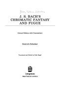 J. S. Bach's Chromatic fantasy and fugue /