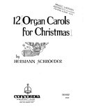 12 organ carols for Christmas.