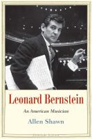 Leonard Bernstein : an American musician /