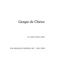 Giorgio de Chirico.