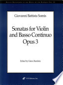 Sonatas for violin and basso continuo, opus 3 /