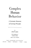 Complex human behavior; a systematic extension of learning principles