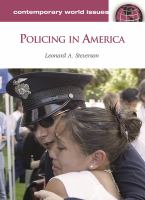 Policing in America : a reference handbook /