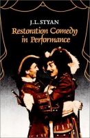 Restoration comedy in performance /