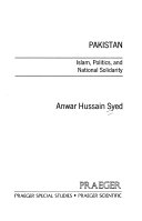 Pakistan : Islam, politics, and national solidarity /