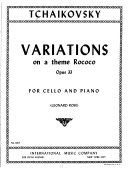 Variations on a theme rococo : opus 33, for cello and piano /
