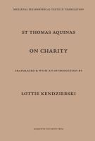 On charity (De caritate) /