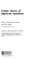 Galois' theory of algebraic equations /