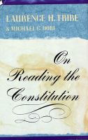 On reading the Constitution /