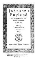 Johnson's England; an account of the life & manners of his age,