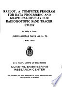 RAPLOT, a computer program for data processing and graphical display for radioisotopic sand tracer study,