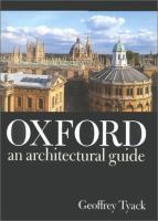 Oxford : an architectural guide /