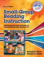 Small-group reading instruction : differentiated teaching models for intermediate readers, grades 3-8 /
