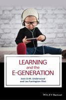 Learning and the e-generation /
