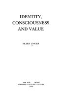 Identity, consciousness, and value /