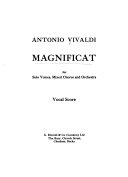 Magnificat for solo voices, mixed chorus and orchestra /