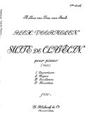 Suite de clavecin : pour piano (1921) /