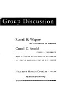 Handbook of group discussion